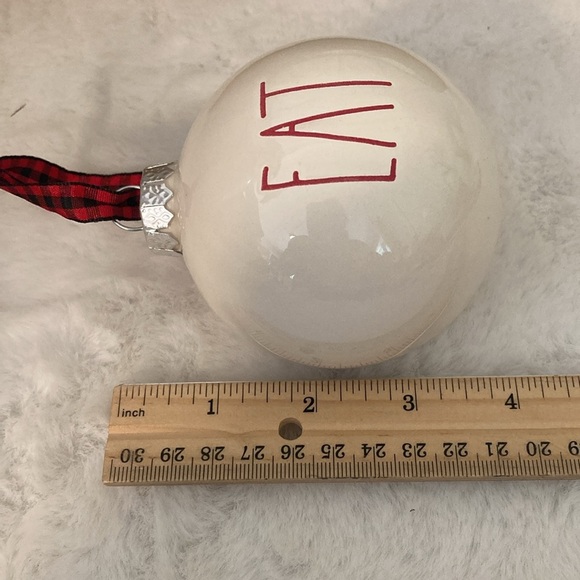 Rae Dunn Eat Drink Be Merry Christmas Ornaments - Picture 7 of 8